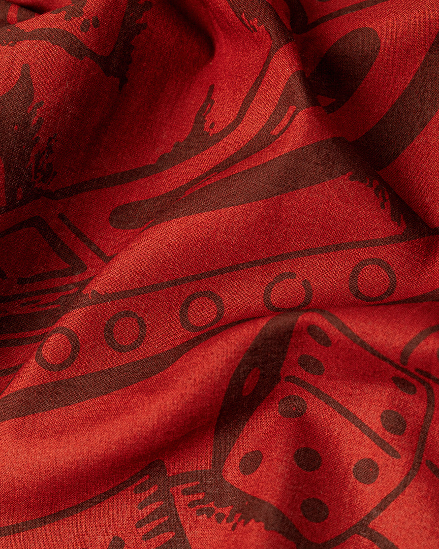 Good Luck Bandana - Deep Red