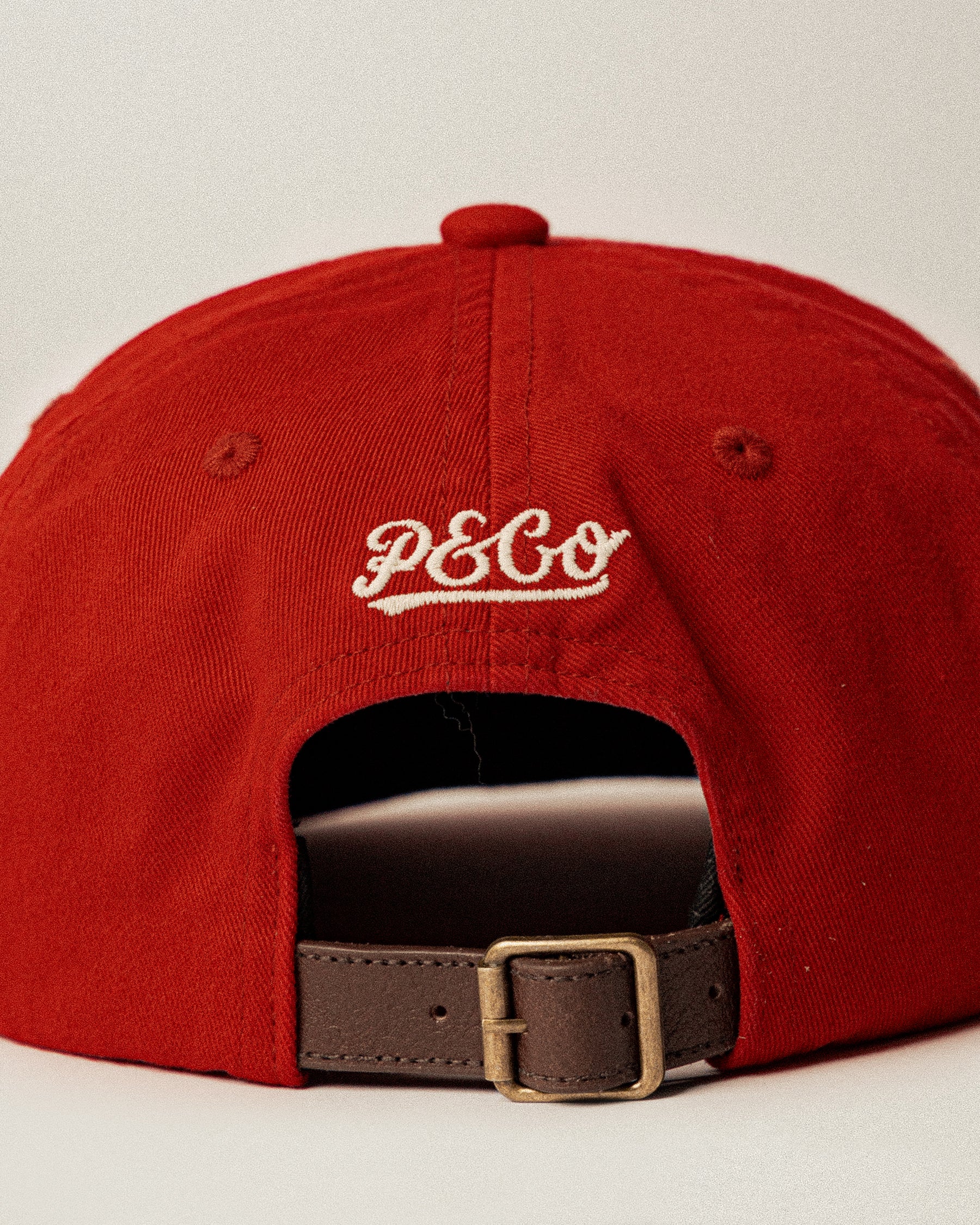 Script 5 Panel Cap - Brick Red