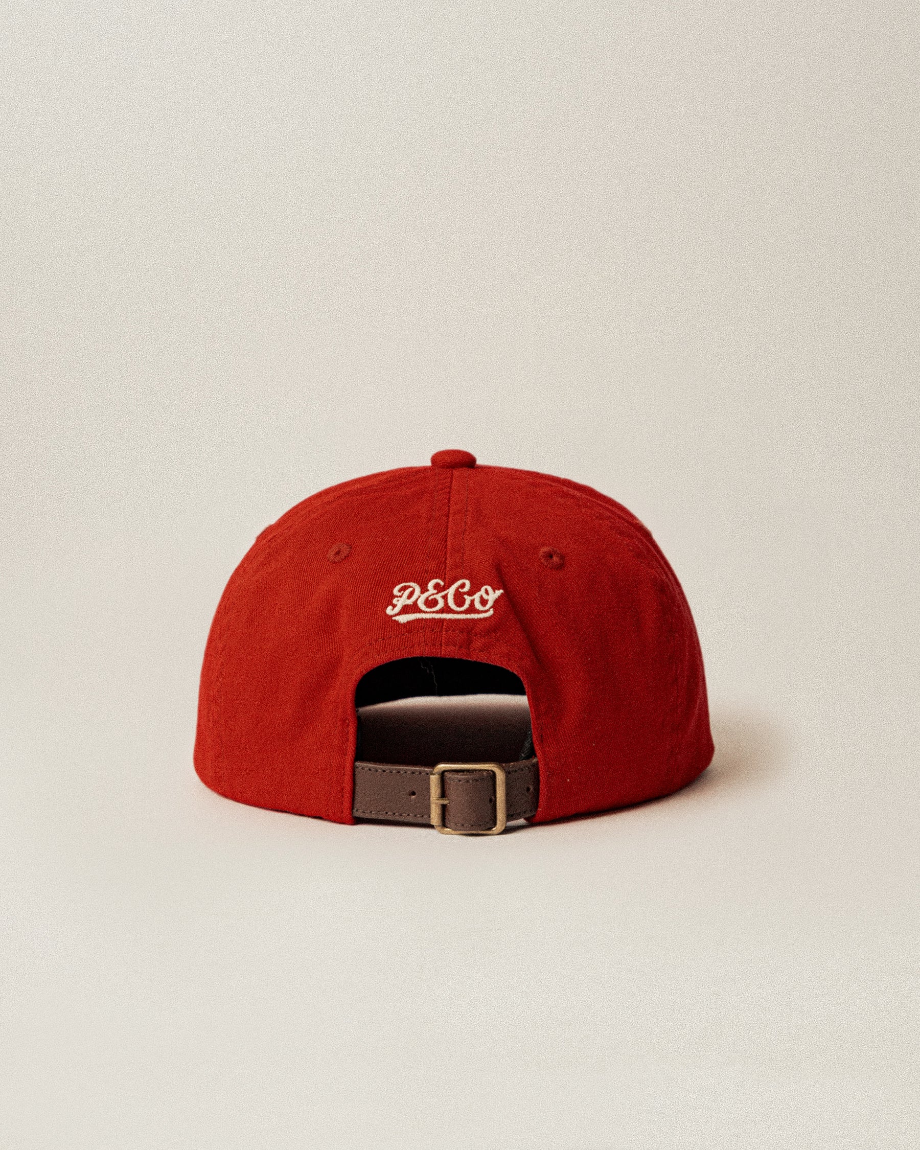 Script 5 Panel Cap - Brick Red
