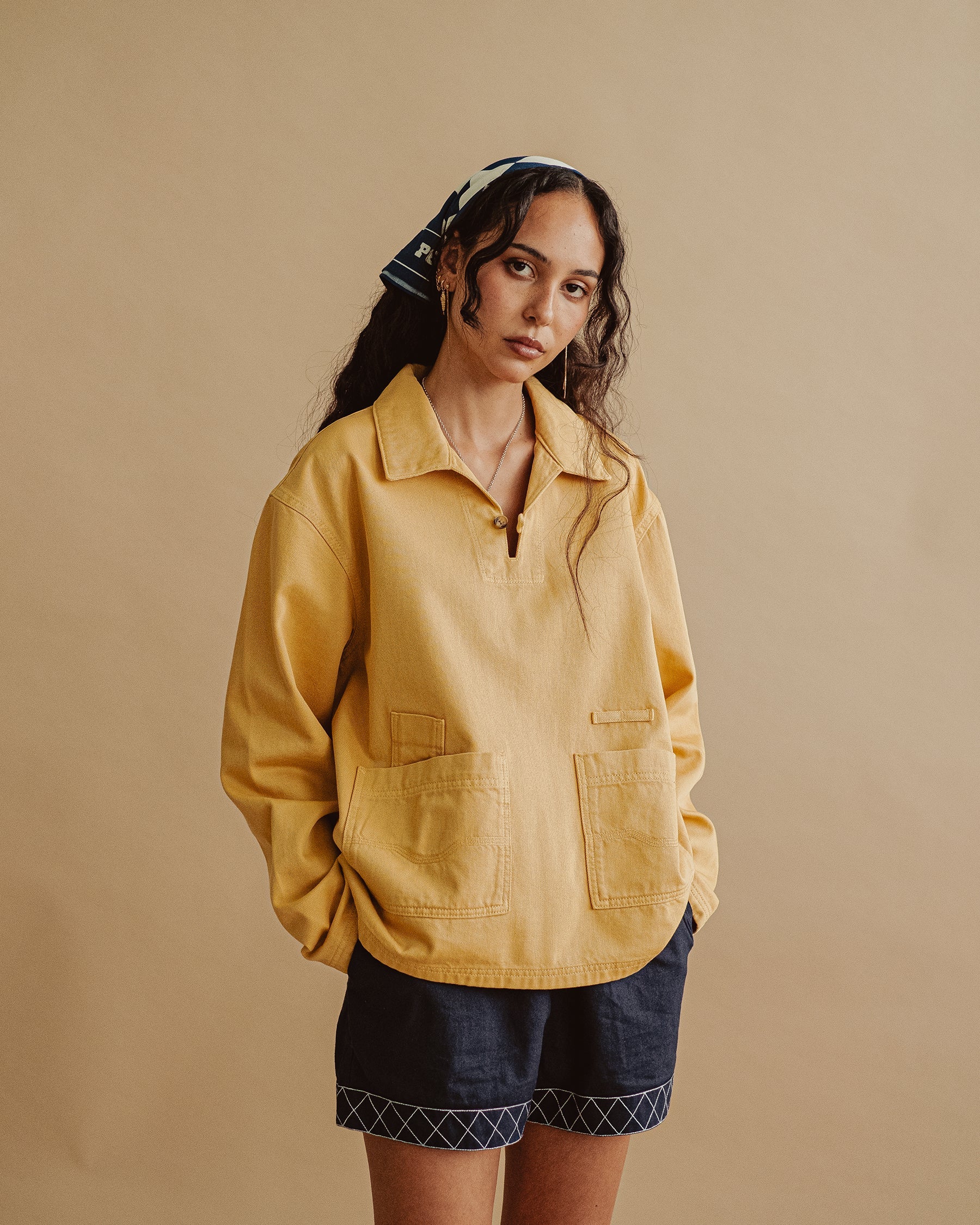 Founders Artist Smock - Washed Yellow