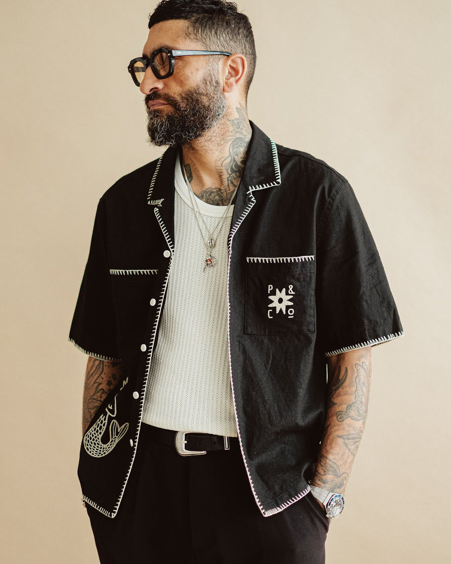 Merrow Resort Shirt - Black