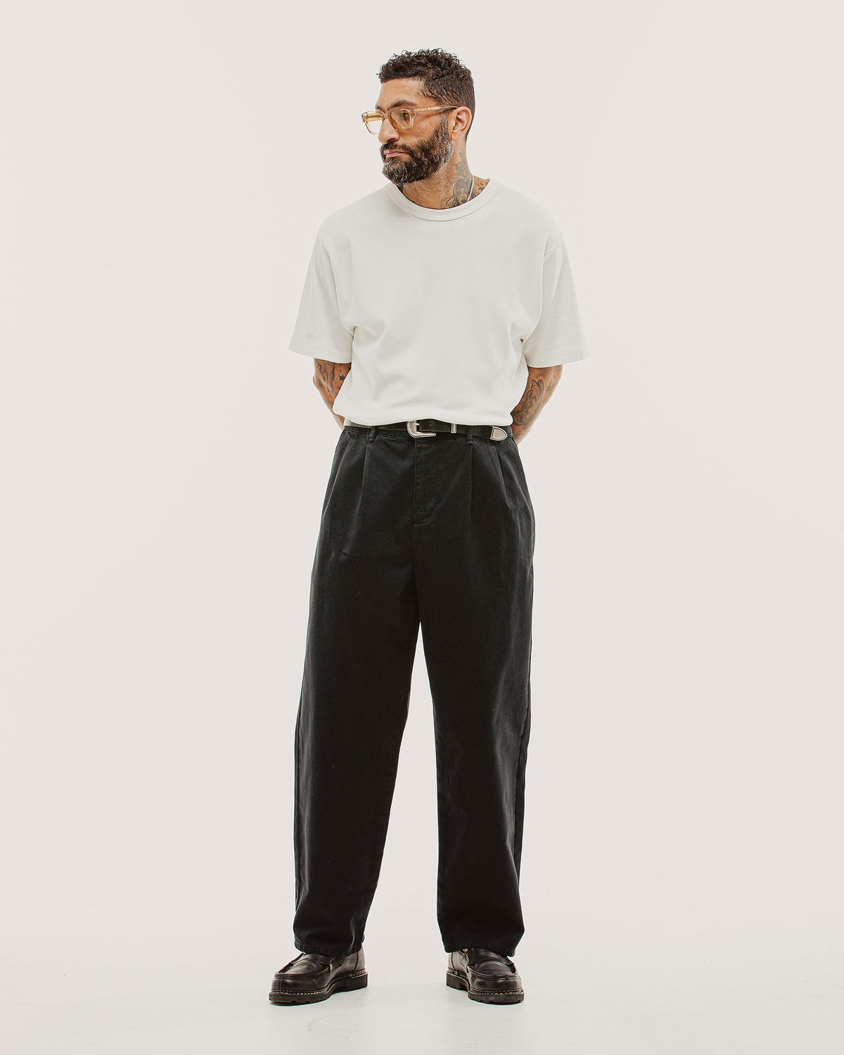 Union Pleated Pant - Black