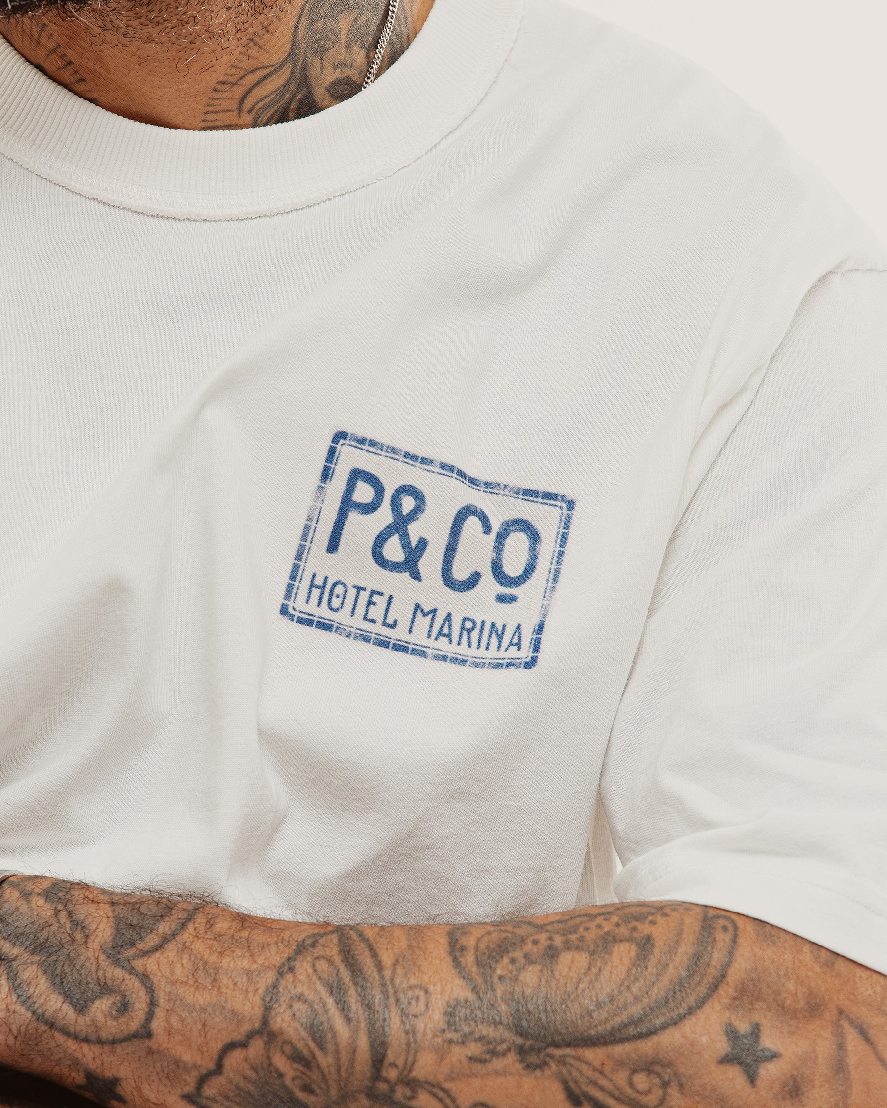 Hotel Marina Boxy T-Shirt - Off White