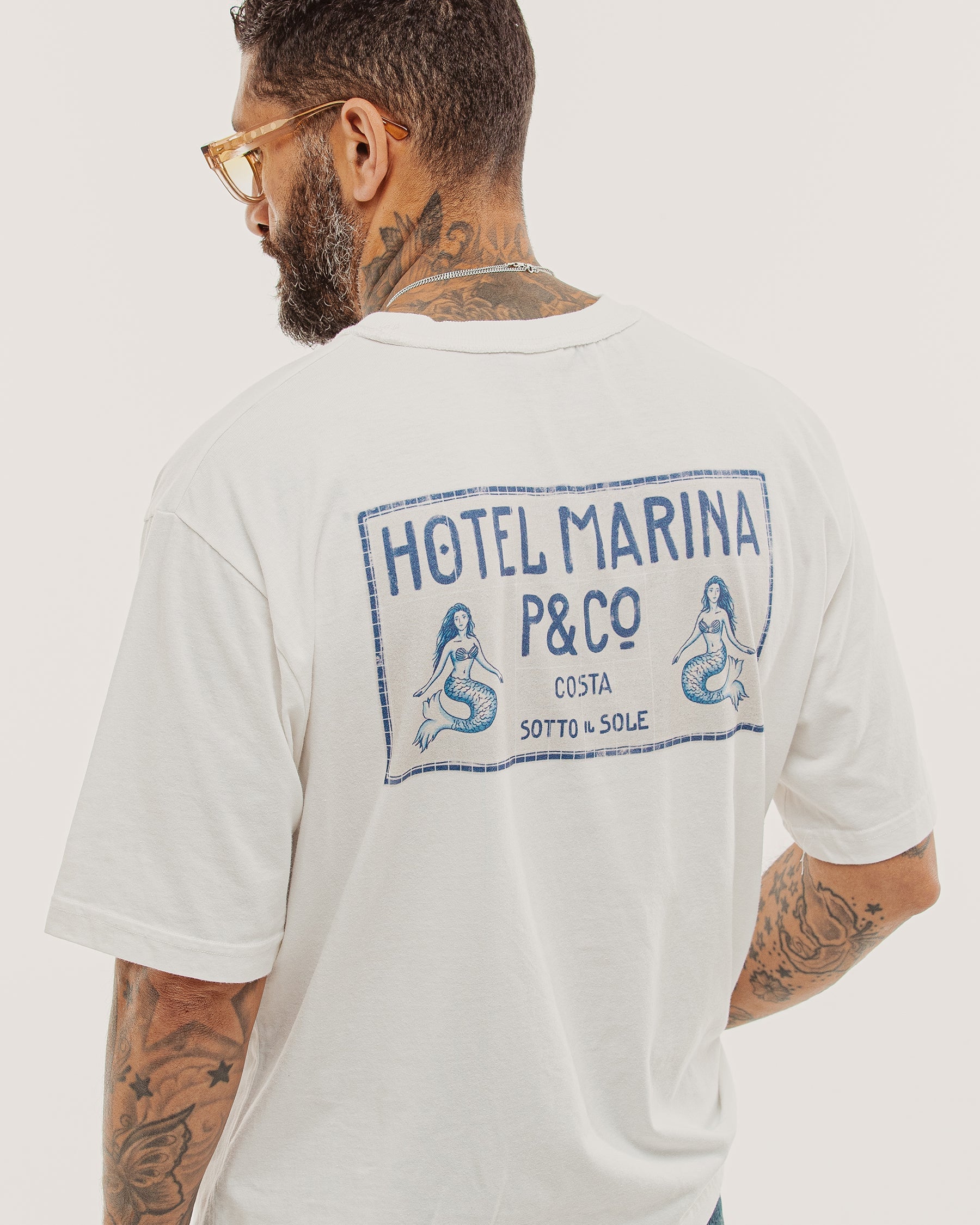 Hotel Marina Boxy T-Shirt - Off White