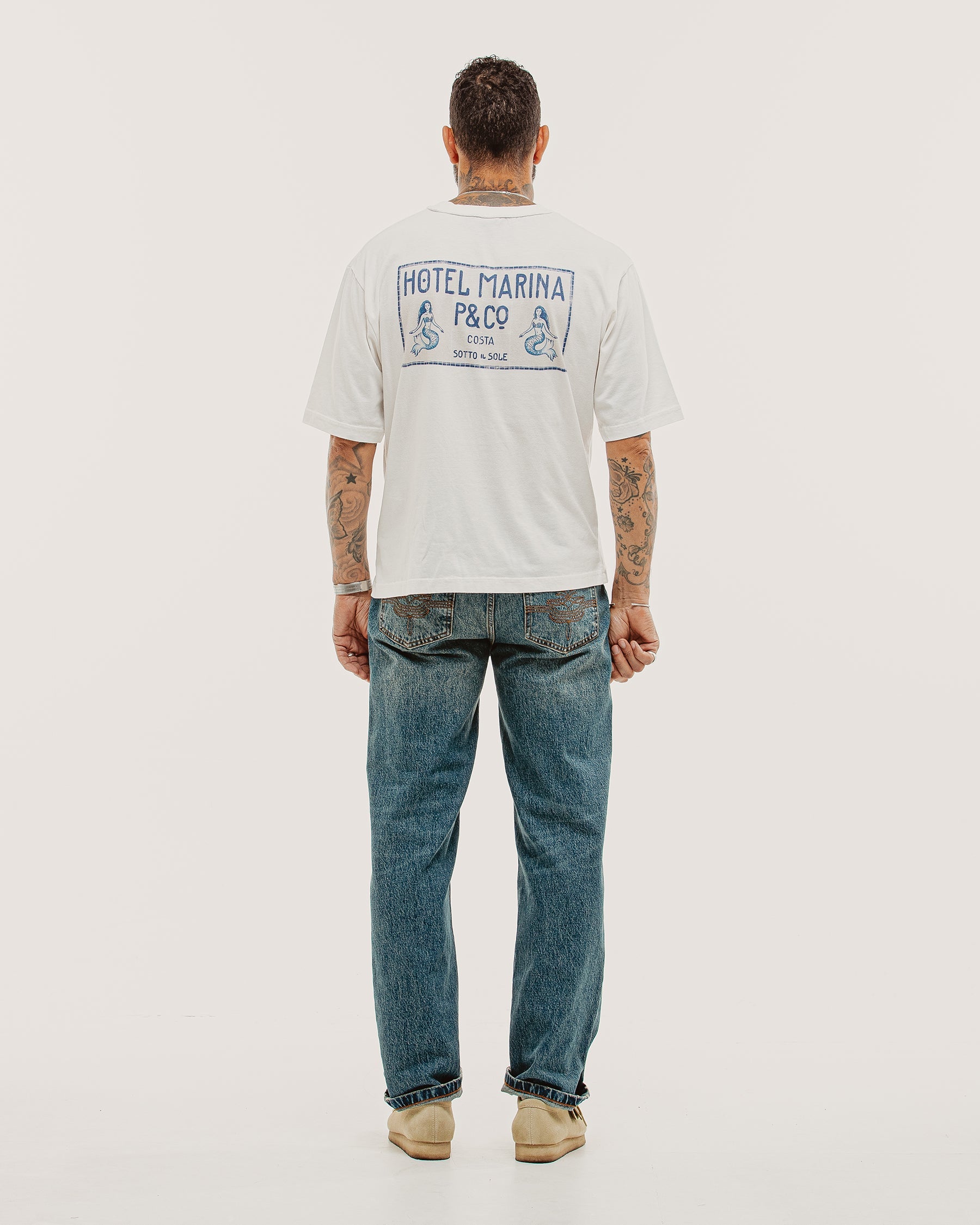 Hotel Marina Boxy T-Shirt - Off White