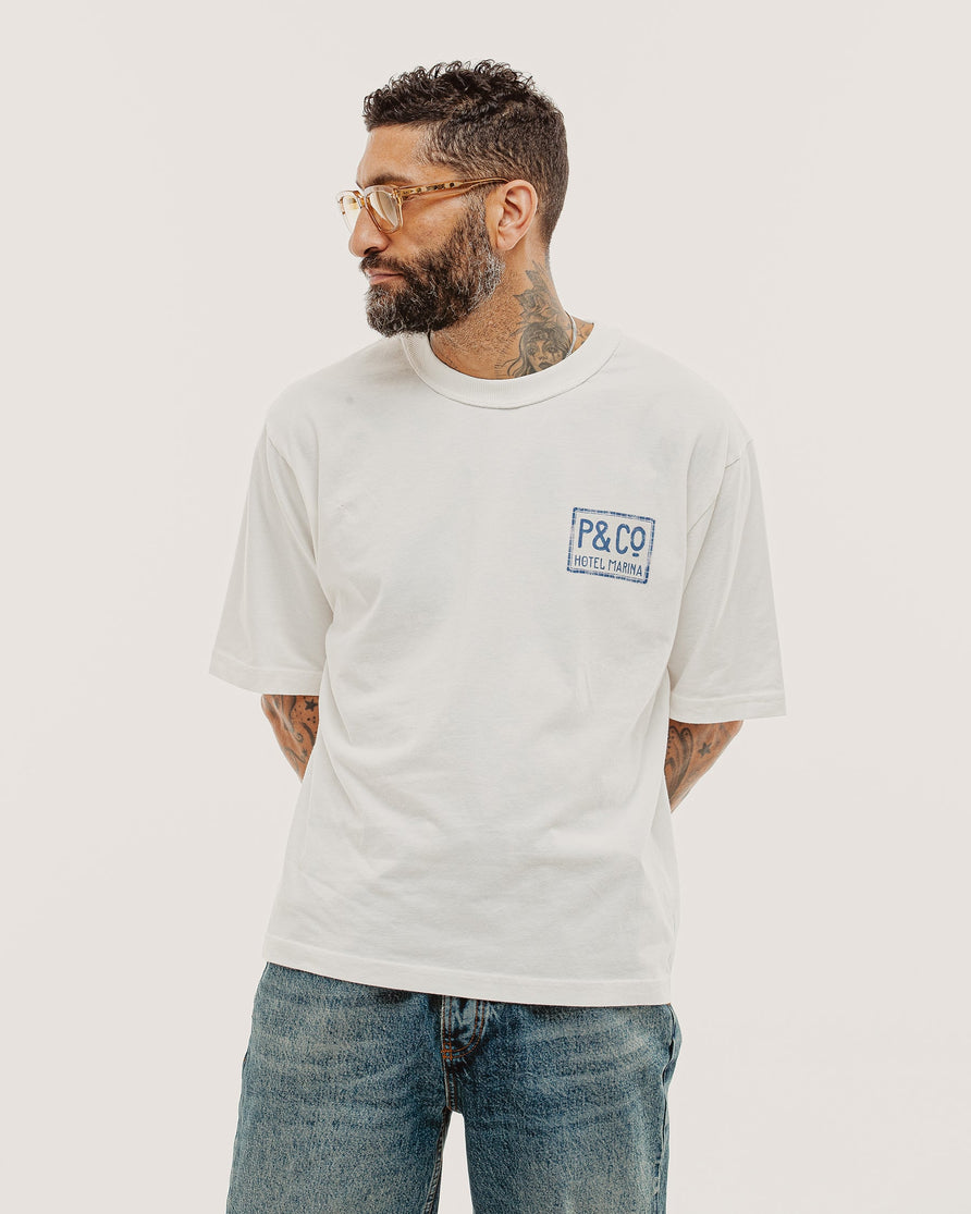 Hotel Marina Boxy T-Shirt - Off White