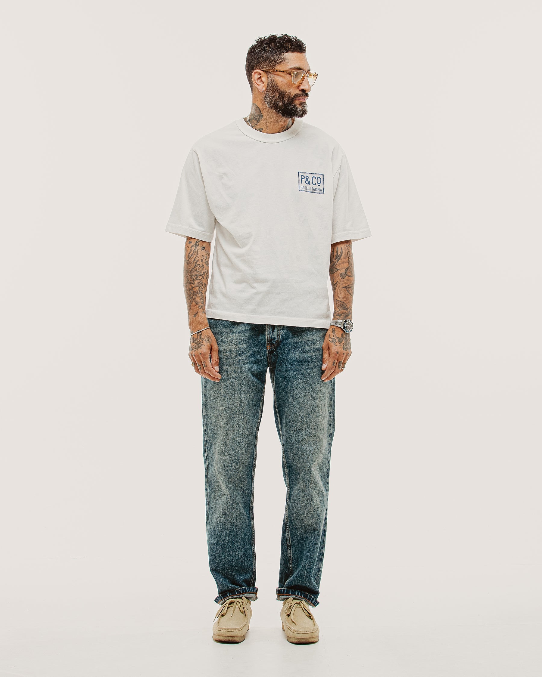Hotel Marina Boxy T-Shirt - Off White
