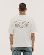 Sun & Sea Boxy T-Shirt - Off White