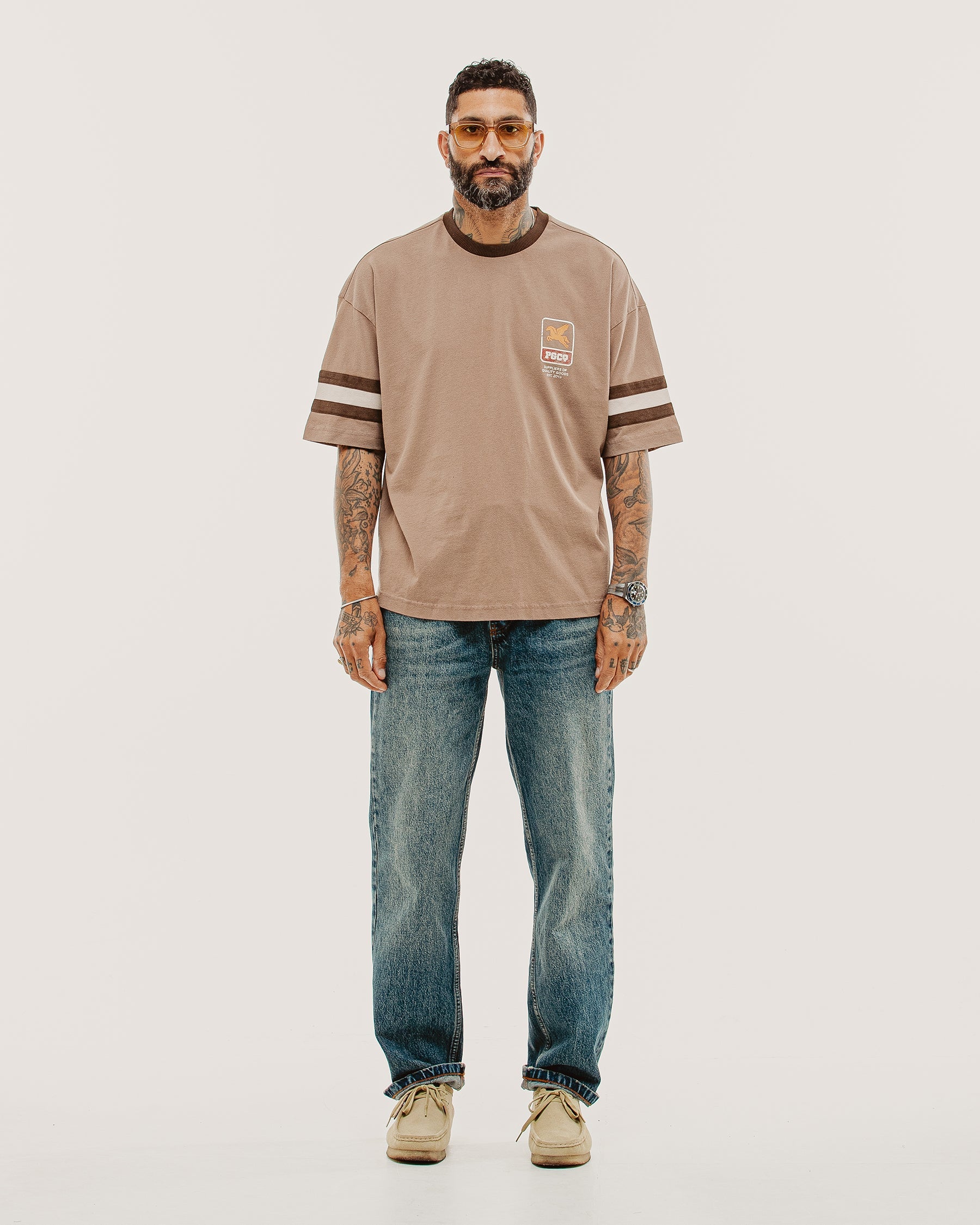 Pegasus Boxy Shortsleeve Jersey - Brown
