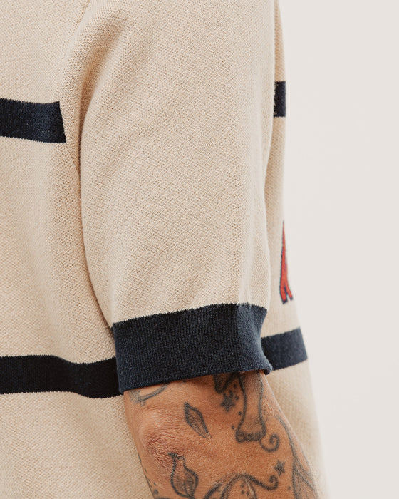 P&Co Racing Polo - Ecru