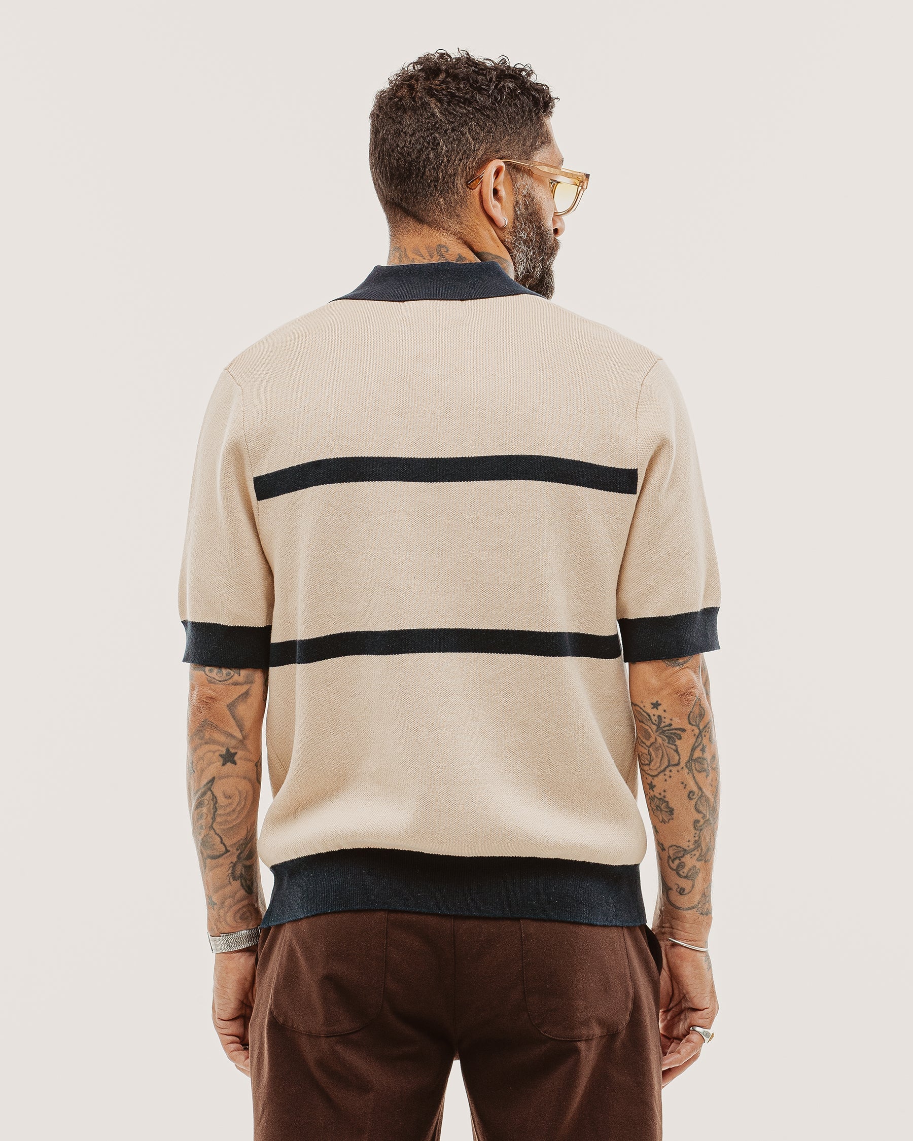 P&Co Racing Polo - Ecru