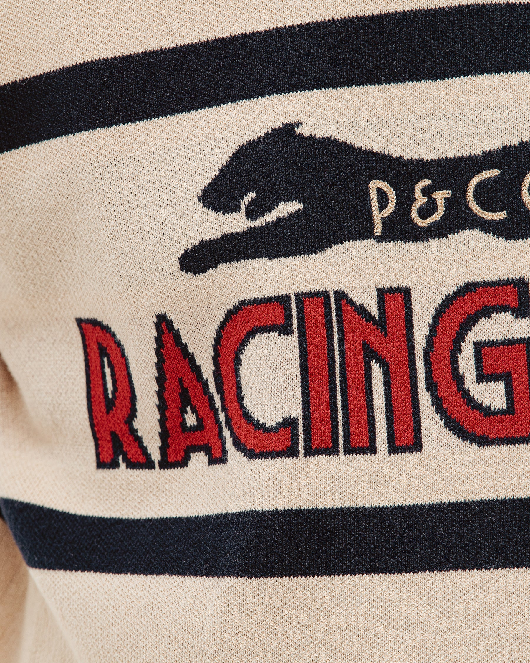 P&Co Racing Polo - Ecru