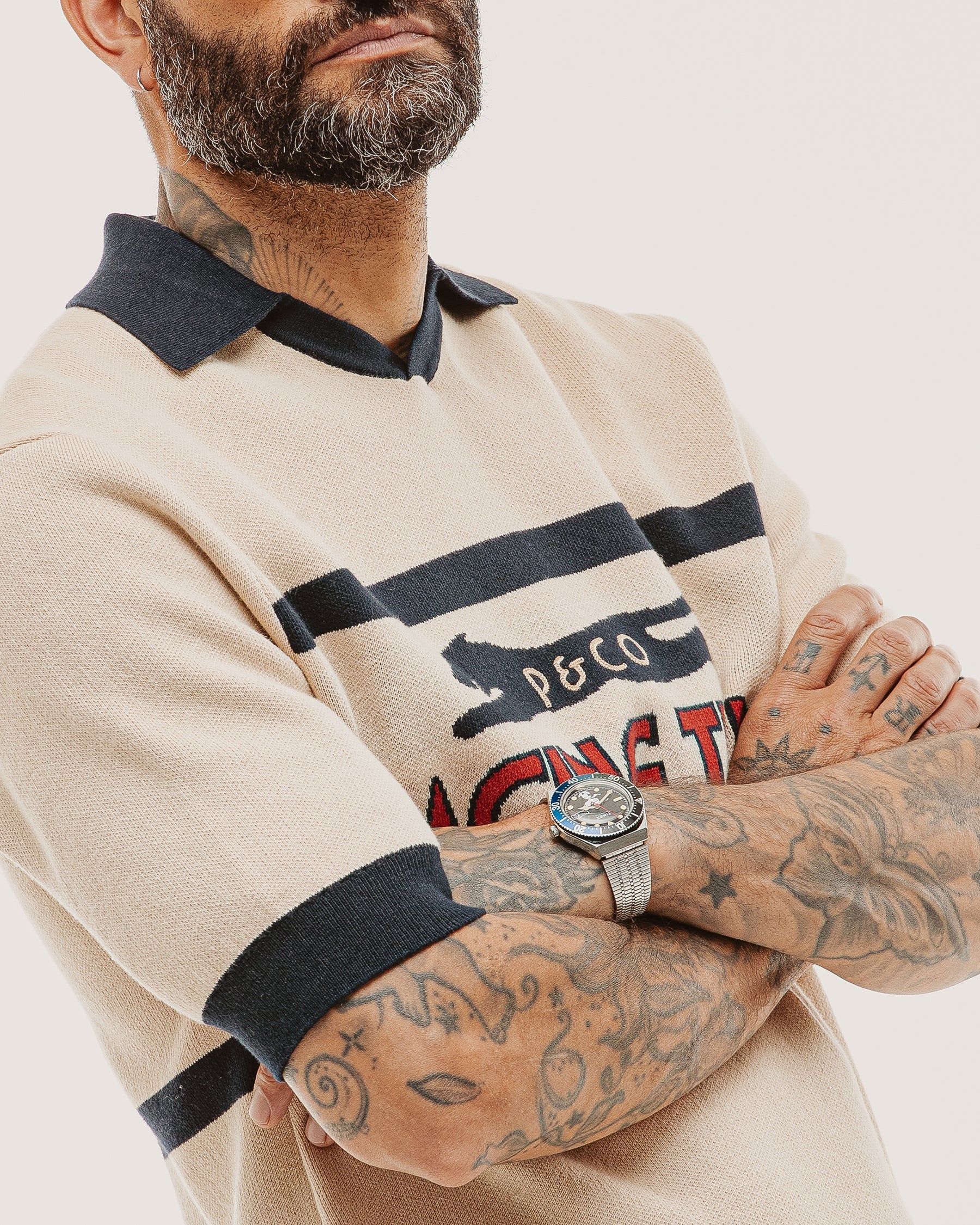 P&Co Racing Polo - Ecru