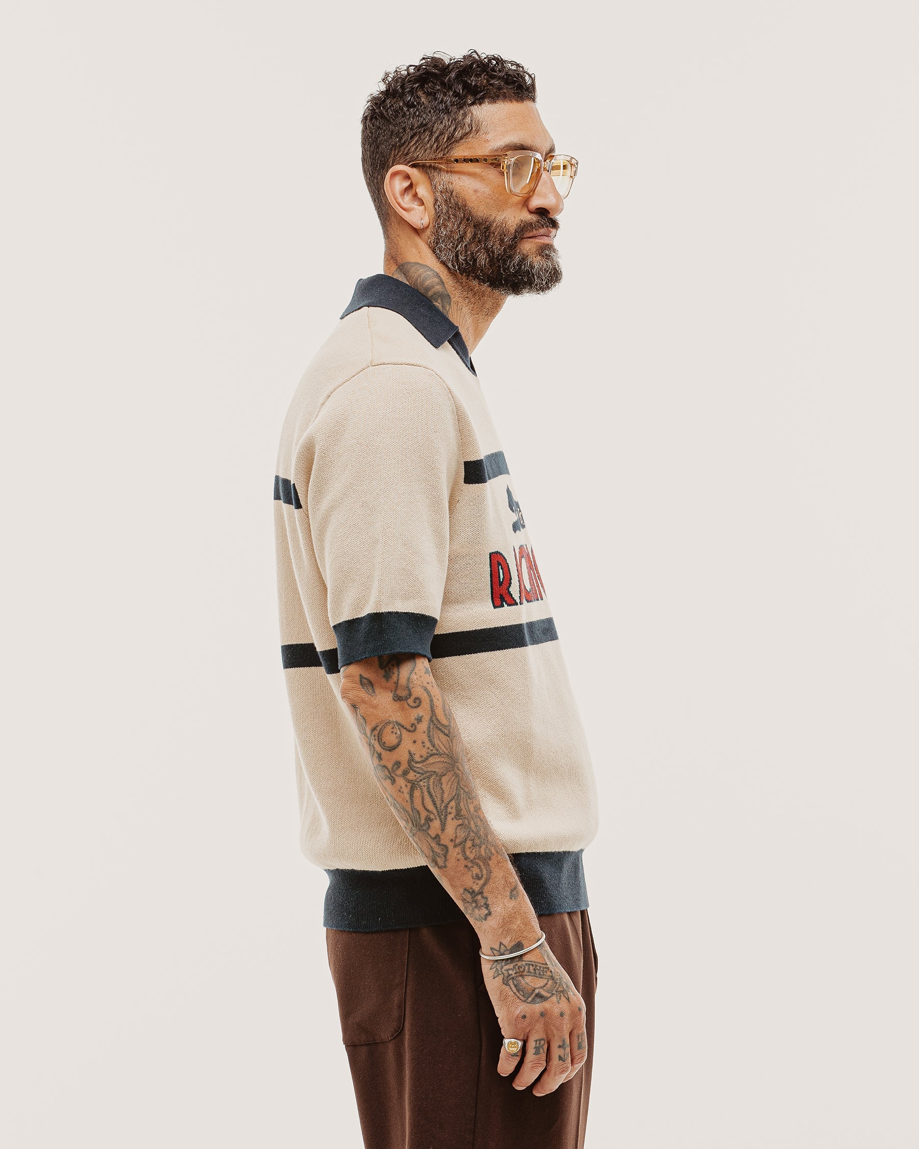 P&Co Racing Polo - Ecru