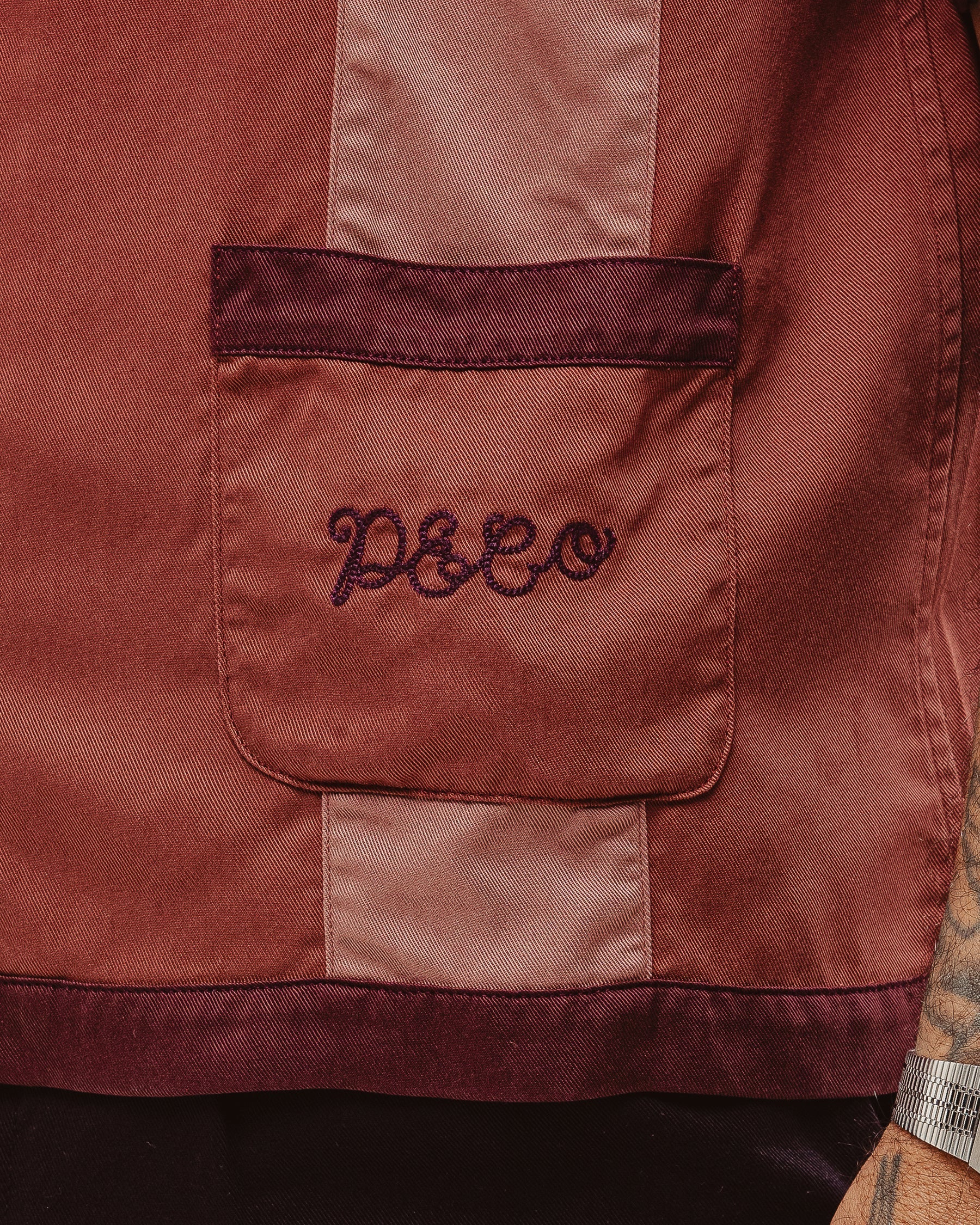 Diner Bowling Shirt - Maroon
