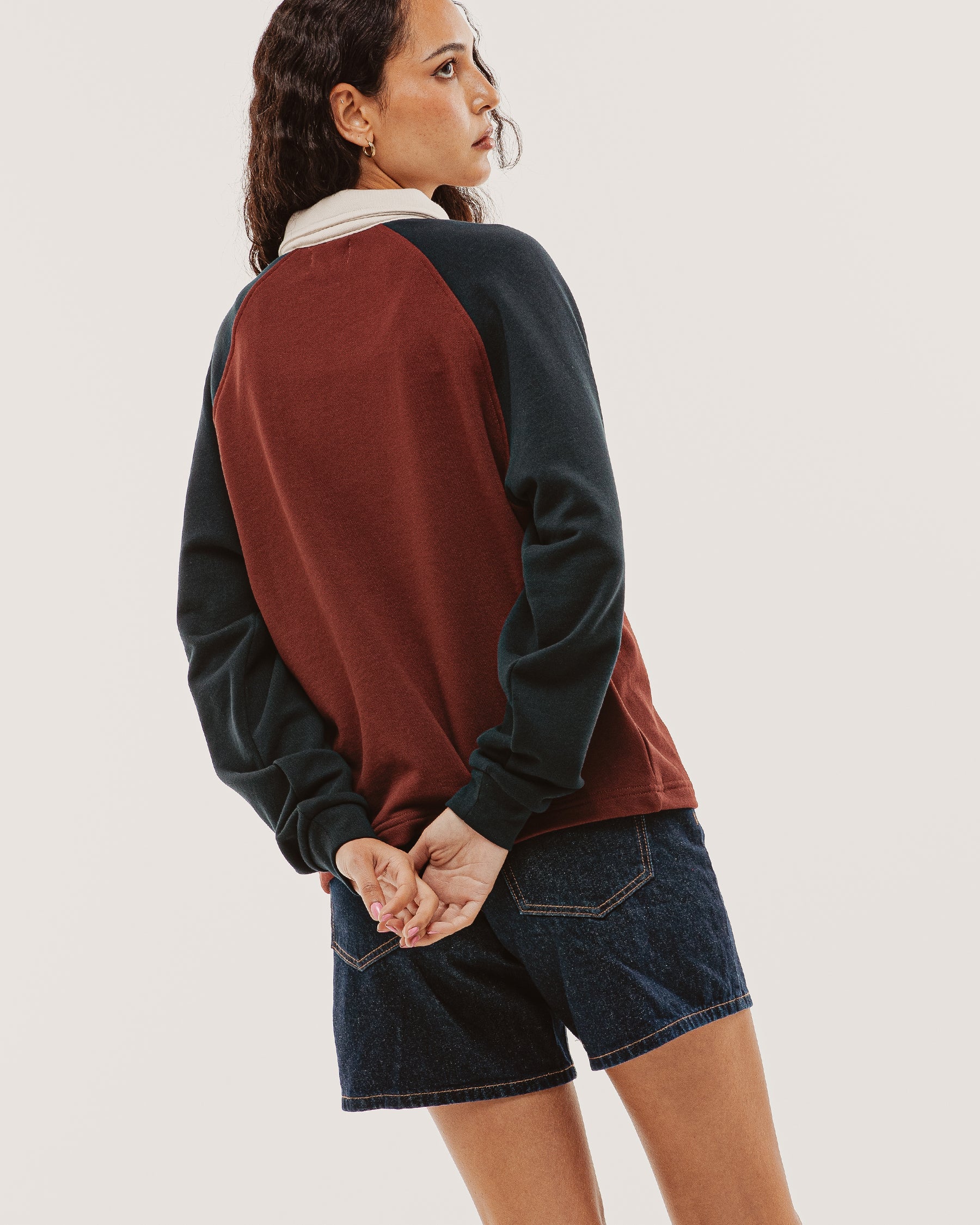 Track 1/4 Zip Jersey - Maroon & Navy