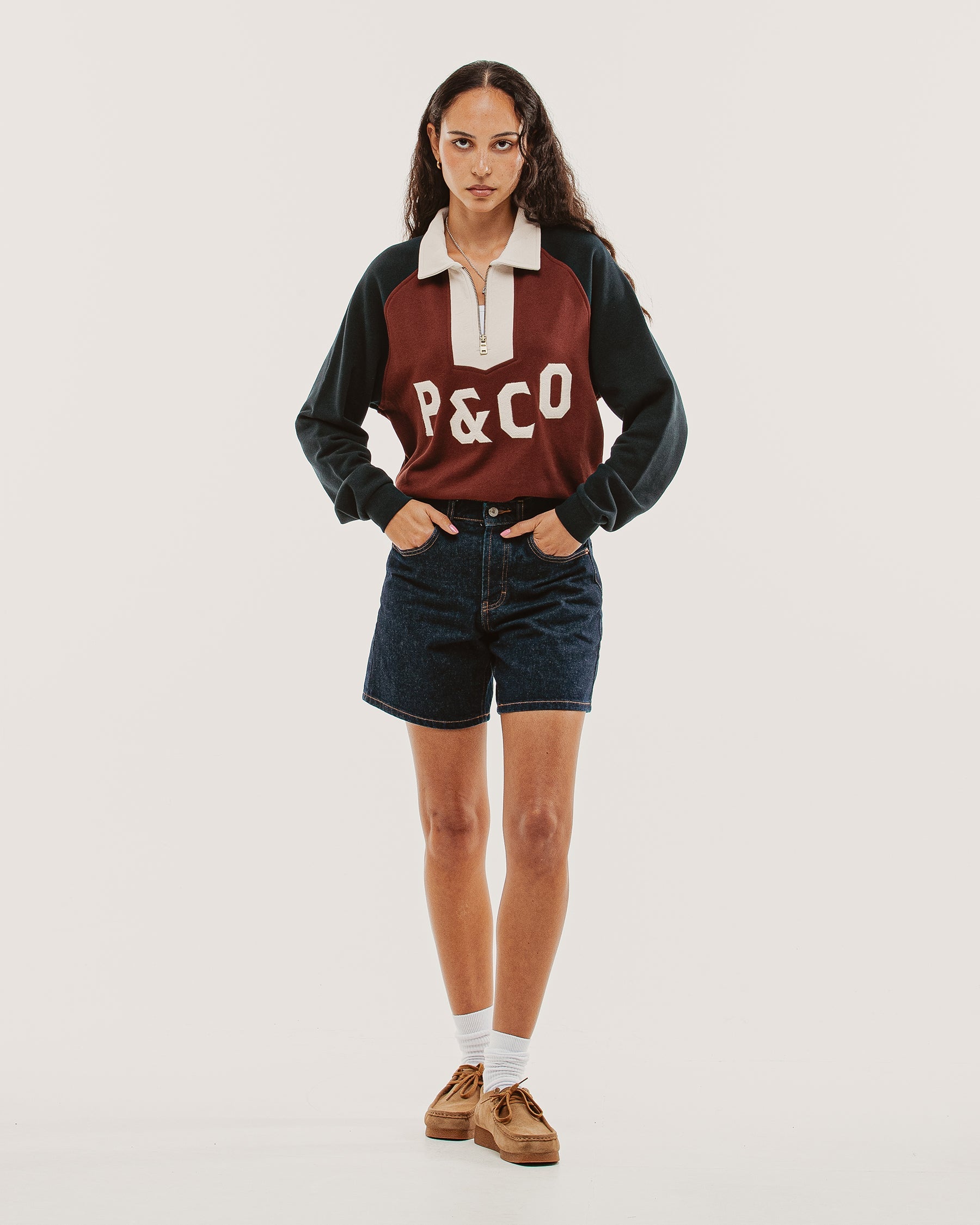 Track 1/4 Zip Jersey - Maroon & Navy