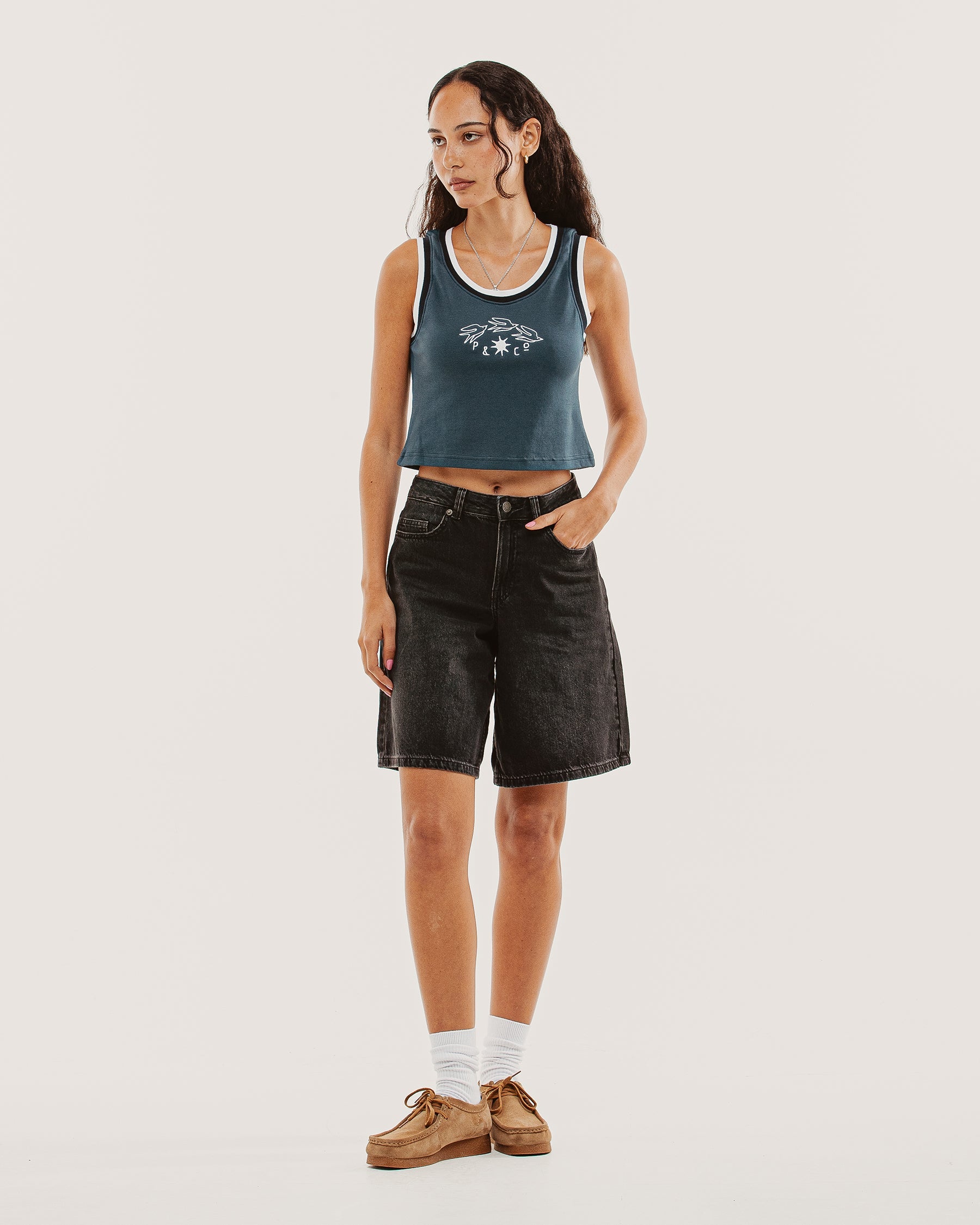 P&Co Tricot Tank - Navy