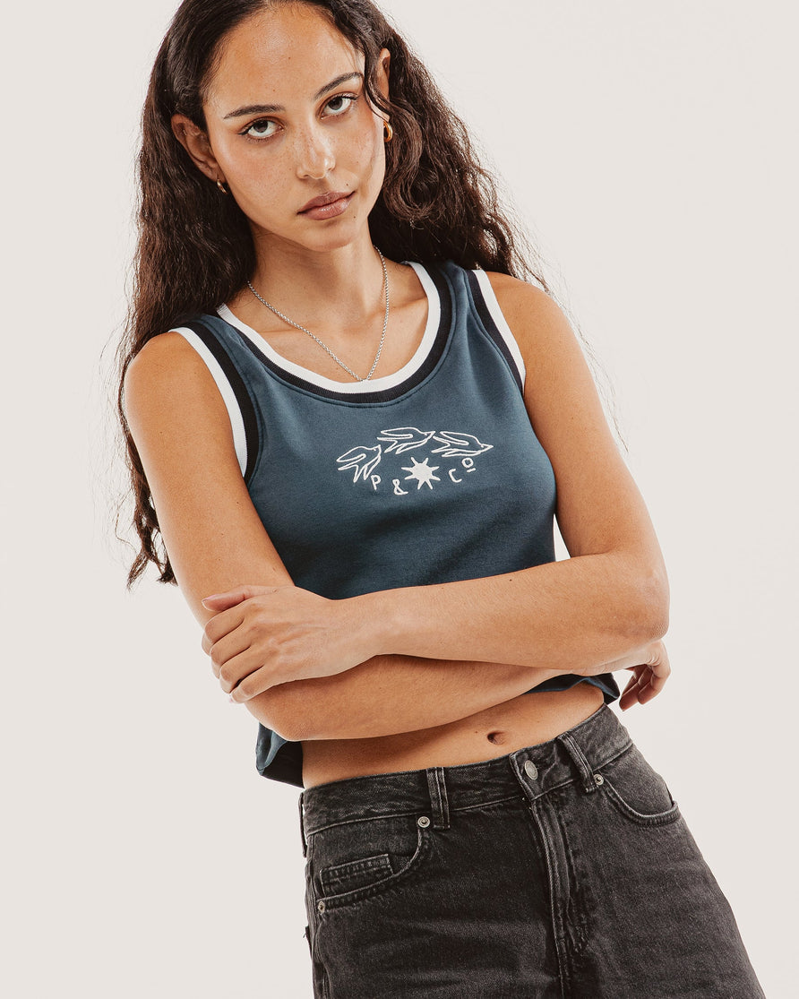 P&Co Tricot Tank - Navy