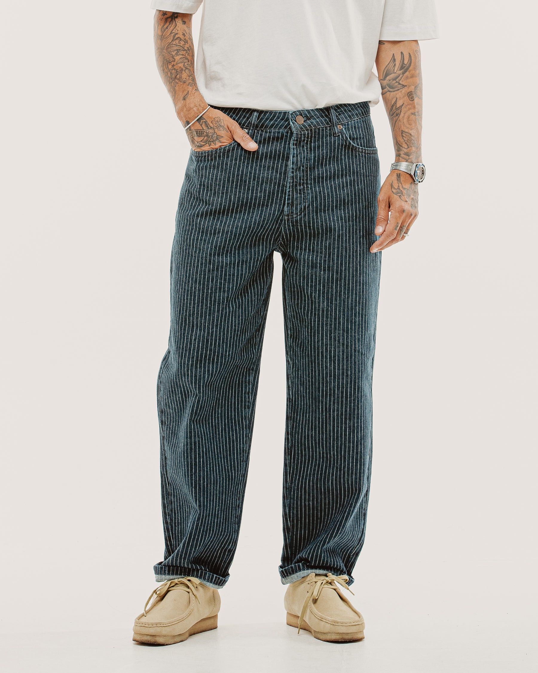 Barstow Denim Jean - Hickory Stripe