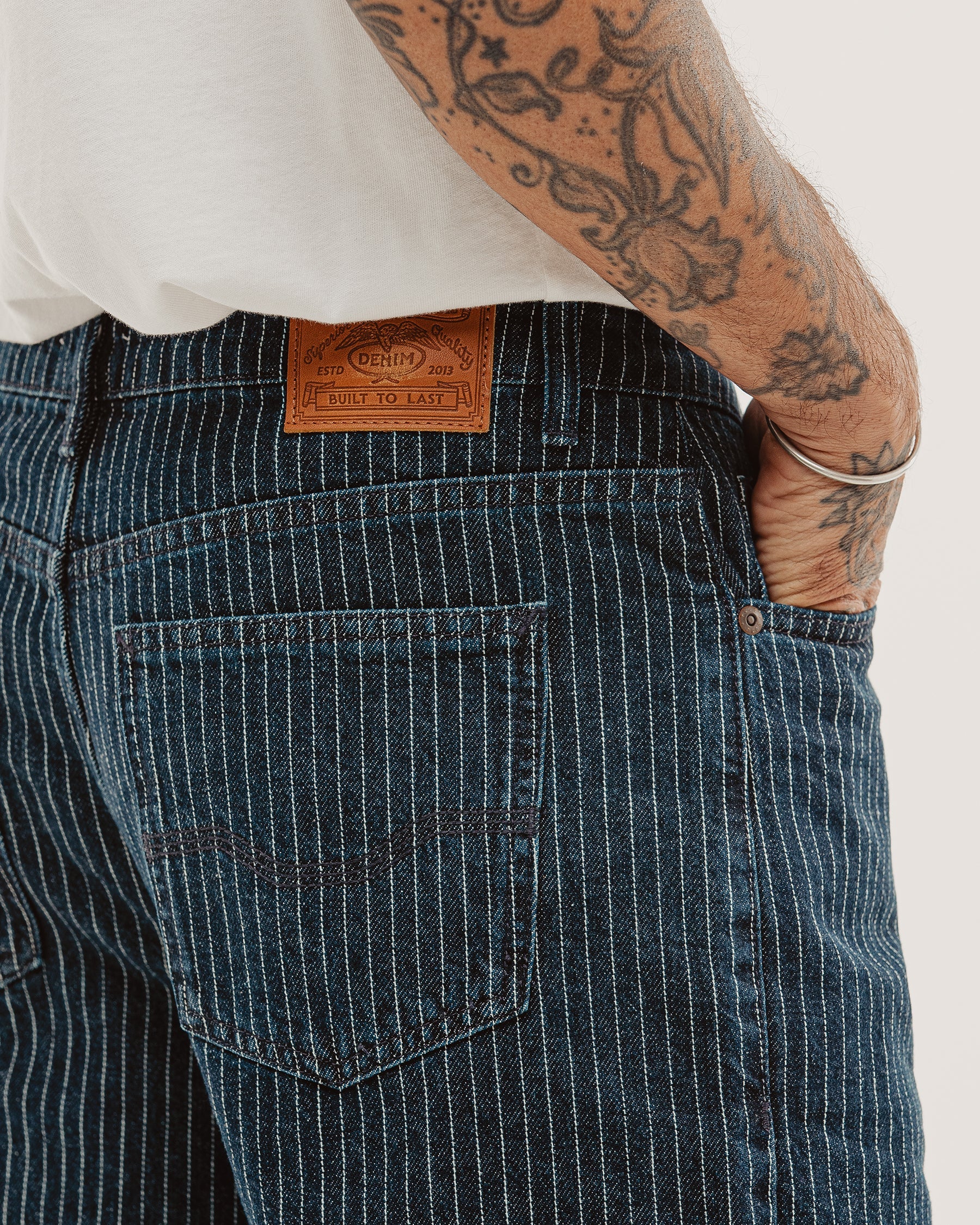 Barstow Denim Jean - Hickory Stripe