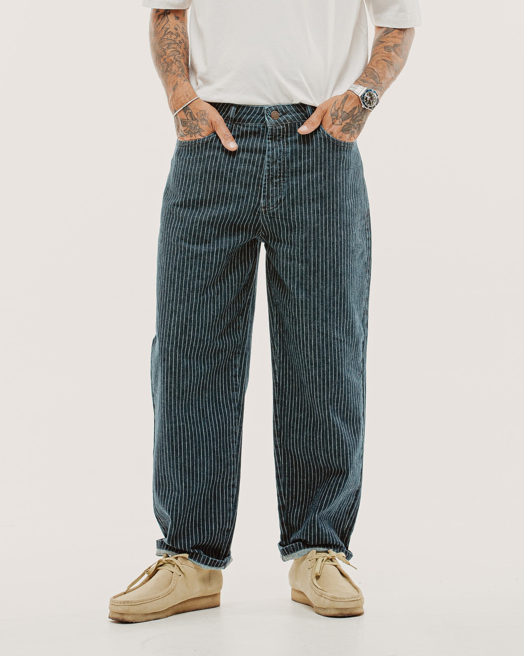 Barstow Denim Jean - Hickory Stripe