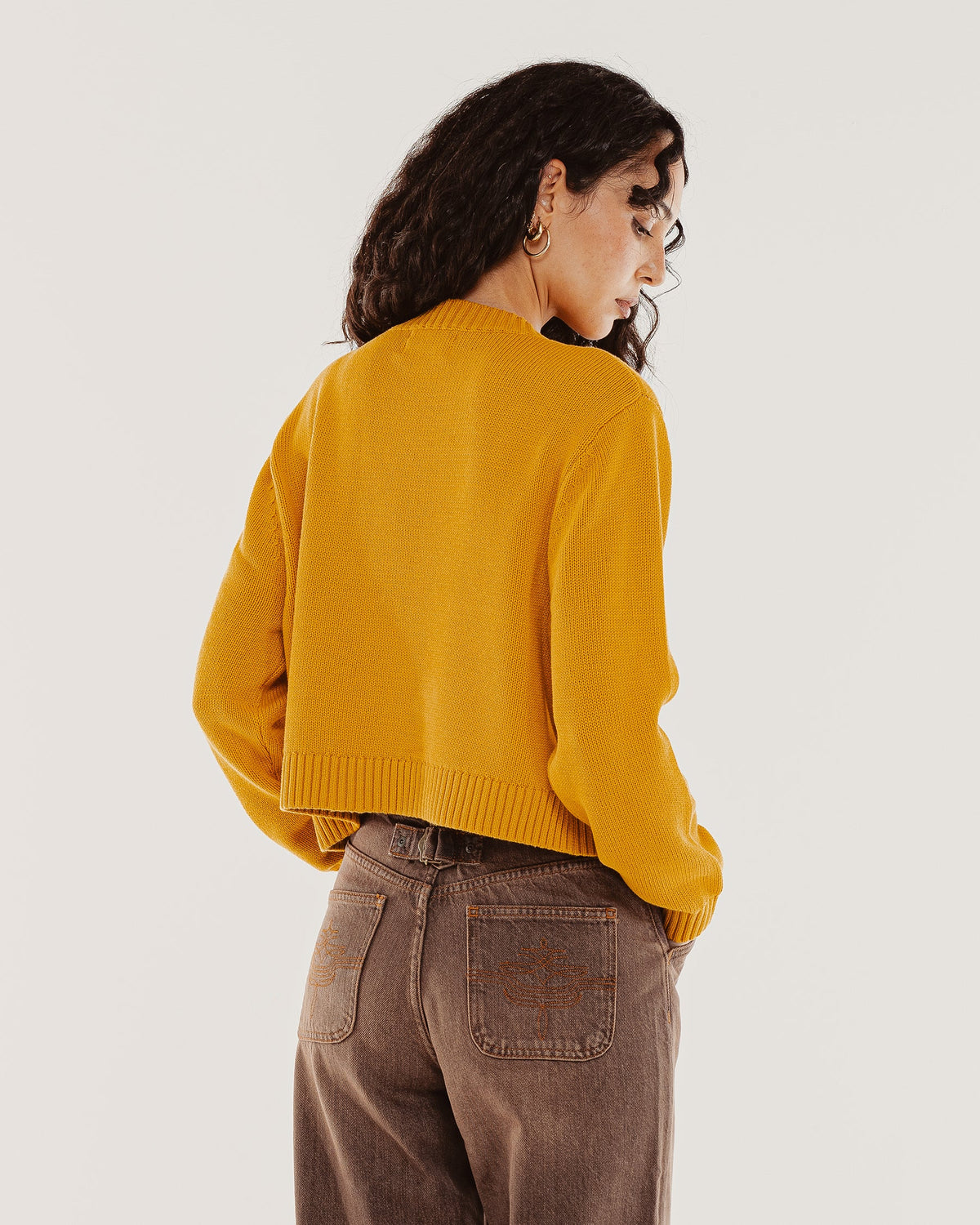 Mesa Intarsia Knit - Ochre