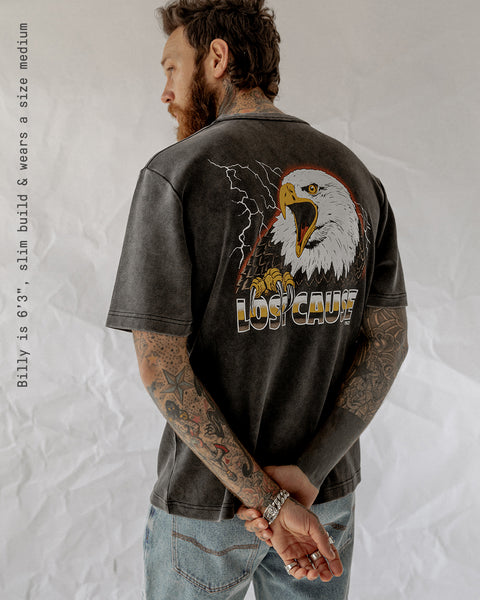 Lost Cause Acid Wash | Men's Heavyweight T-Shirt – P&Co USA