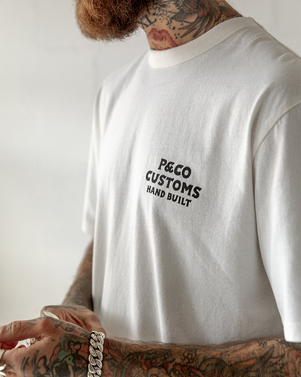 P&Co Customs T-Shirt - Off White