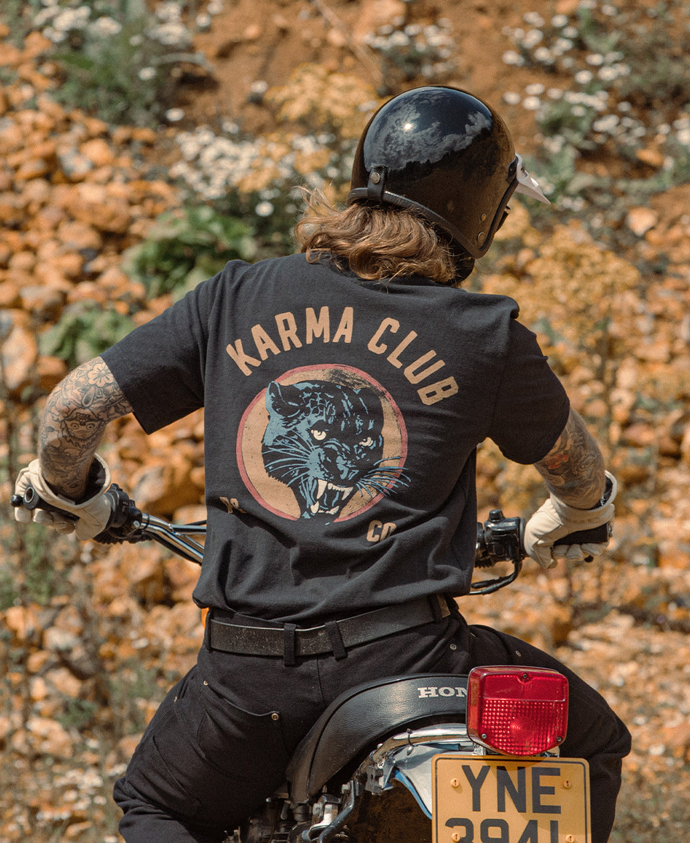 T-Shirt Karma Club 2.0 - Noir Délavé 
