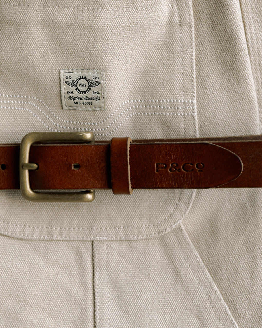 Type 01. Leather Belt - Rust Brown