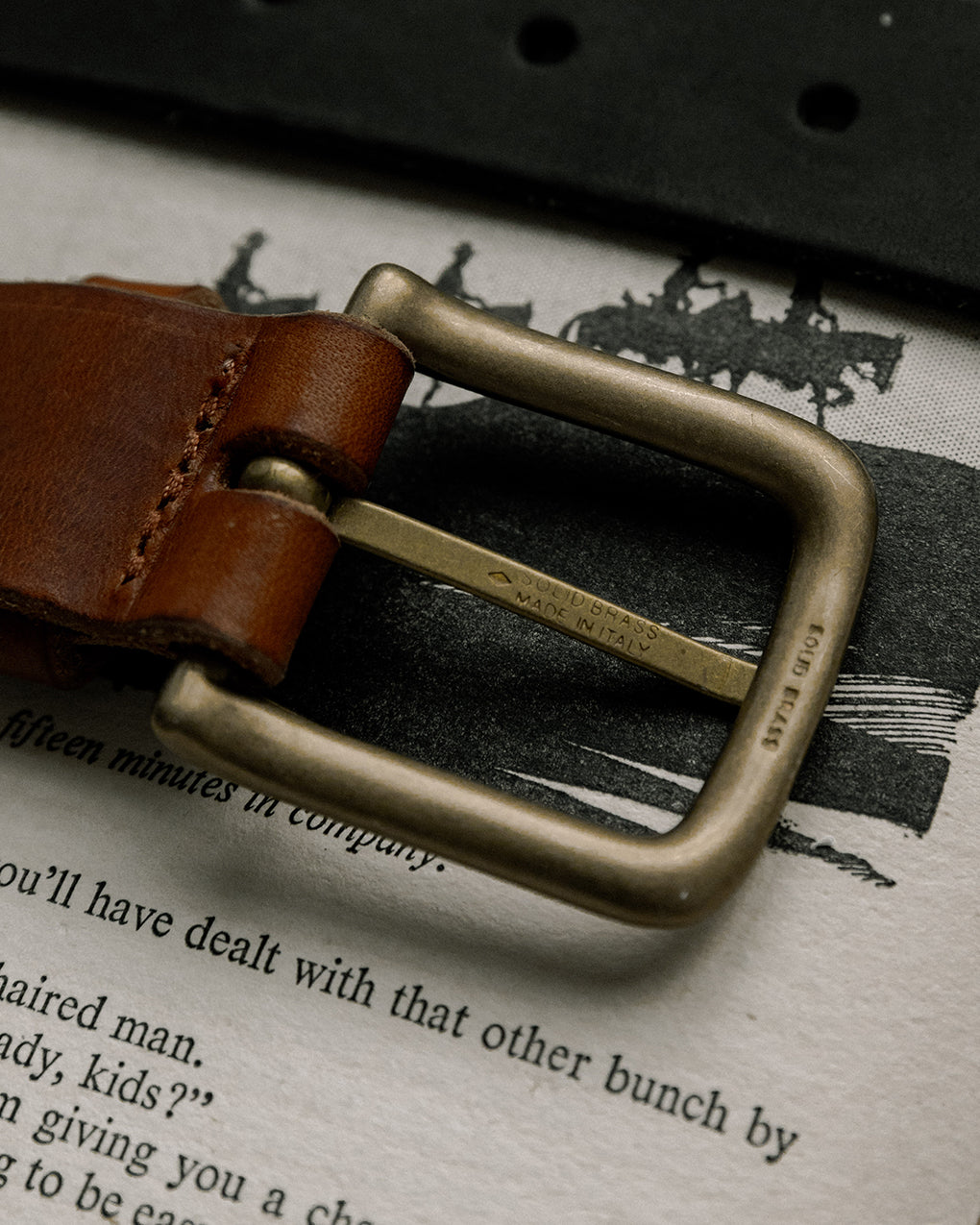 Type 01. Leather Belt - Rust Brown