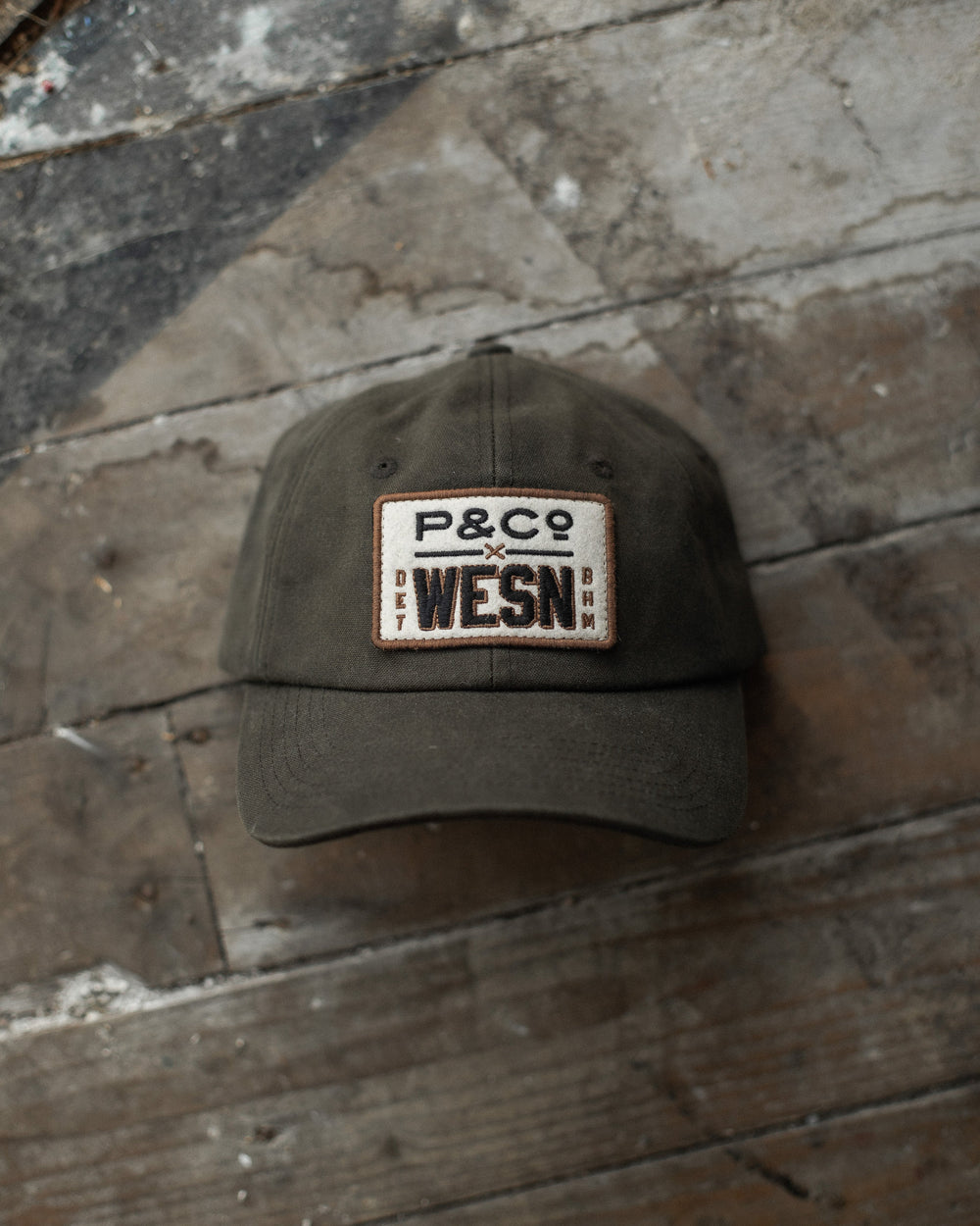 P&Co x WESN Waxed Cap - Olive