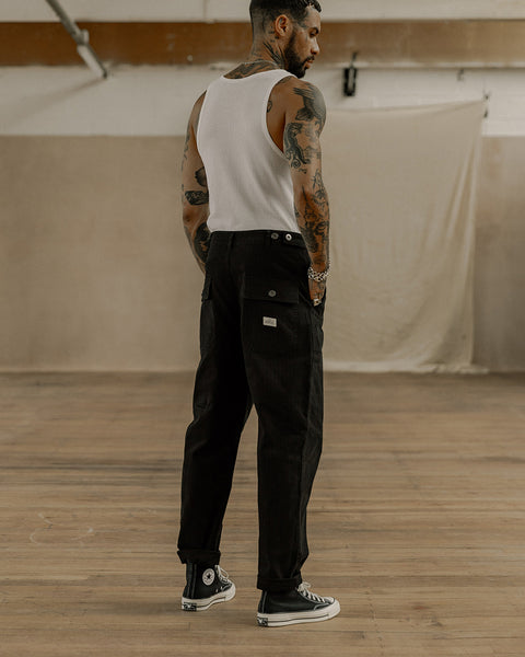 Service Fatigue Pants Black | Men's Trousers & Jeans – P&Co USA